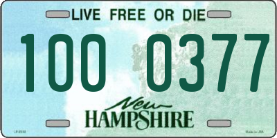 NH license plate 1000377