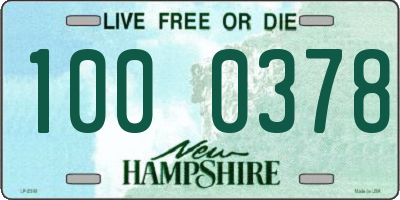 NH license plate 1000378