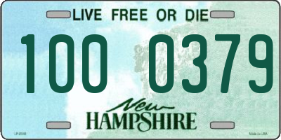 NH license plate 1000379