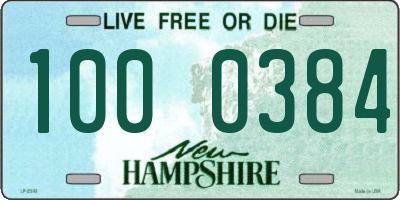 NH license plate 1000384