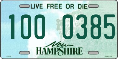 NH license plate 1000385