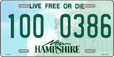 NH license plate 1000386