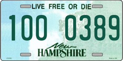 NH license plate 1000389