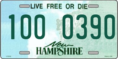 NH license plate 1000390