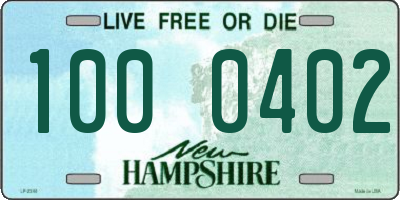 NH license plate 1000402