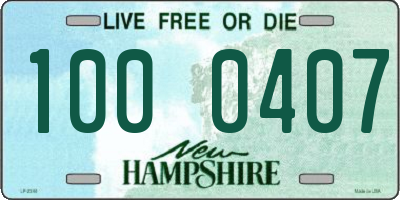 NH license plate 1000407