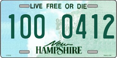 NH license plate 1000412