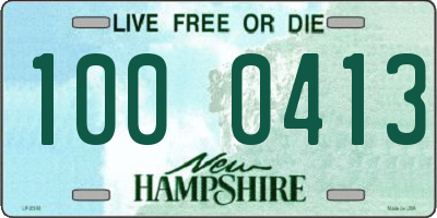 NH license plate 1000413