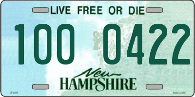 NH license plate 1000422