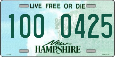 NH license plate 1000425