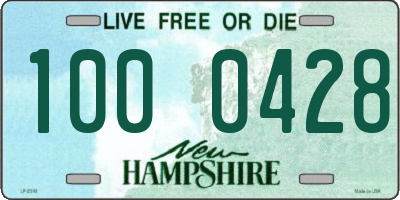 NH license plate 1000428