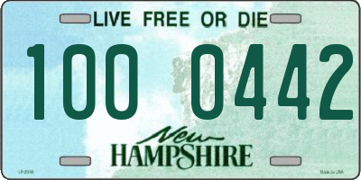 NH license plate 1000442