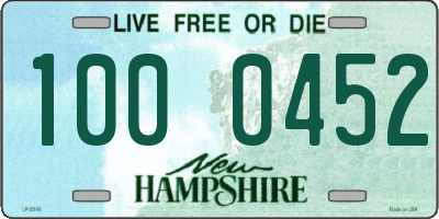 NH license plate 1000452