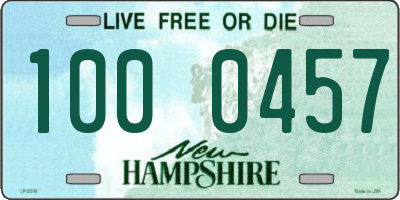 NH license plate 1000457