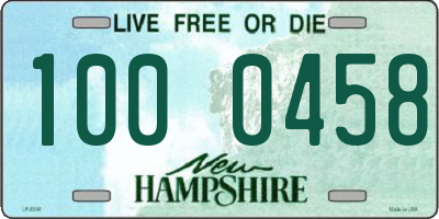 NH license plate 1000458