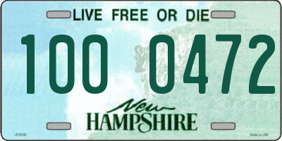 NH license plate 1000472