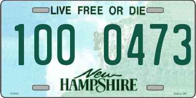 NH license plate 1000473