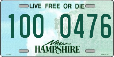 NH license plate 1000476