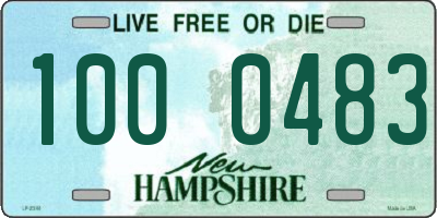 NH license plate 1000483