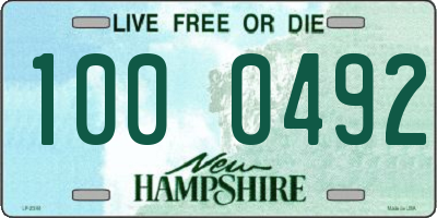 NH license plate 1000492