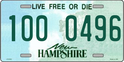 NH license plate 1000496