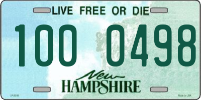 NH license plate 1000498