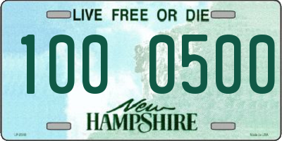 NH license plate 1000500