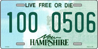 NH license plate 1000506