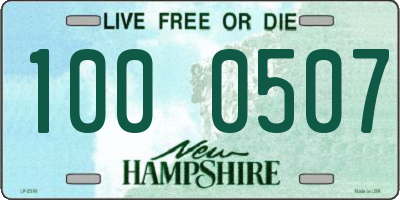 NH license plate 1000507