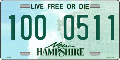 NH license plate 1000511