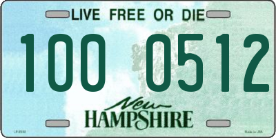 NH license plate 1000512