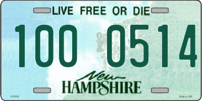 NH license plate 1000514