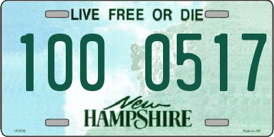 NH license plate 1000517