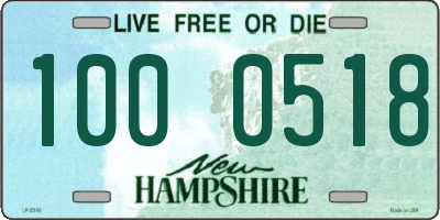 NH license plate 1000518