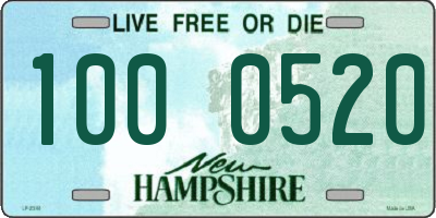 NH license plate 1000520