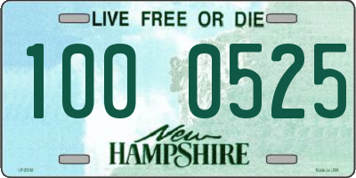 NH license plate 1000525