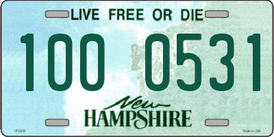 NH license plate 1000531