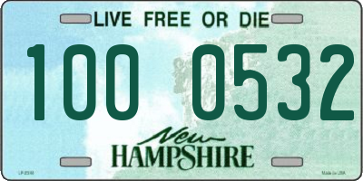 NH license plate 1000532