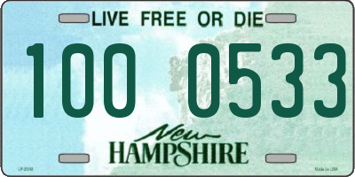 NH license plate 1000533