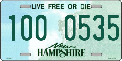 NH license plate 1000535