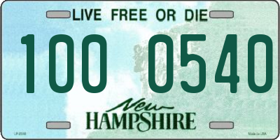 NH license plate 1000540