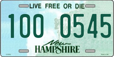 NH license plate 1000545