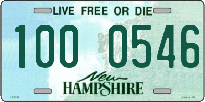 NH license plate 1000546