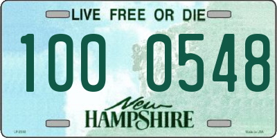 NH license plate 1000548