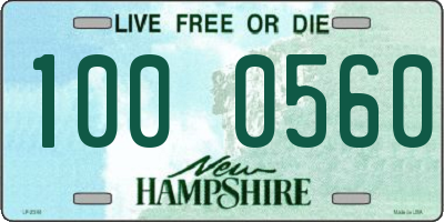 NH license plate 1000560