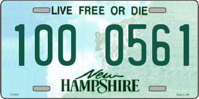 NH license plate 1000561