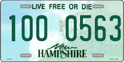 NH license plate 1000563