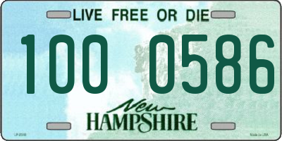 NH license plate 1000586