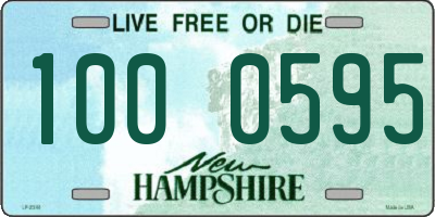 NH license plate 1000595