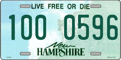 NH license plate 1000596